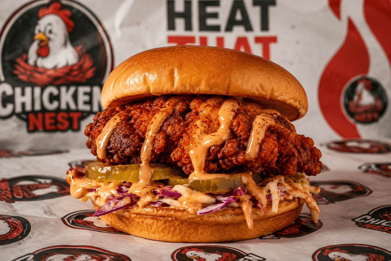 Crispy chicken sandwich